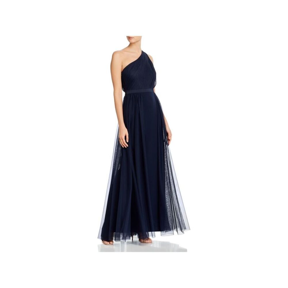 AIDAN MATTOX Womens Banded Waist Sleeveless Full-Length Formal Gown Dress